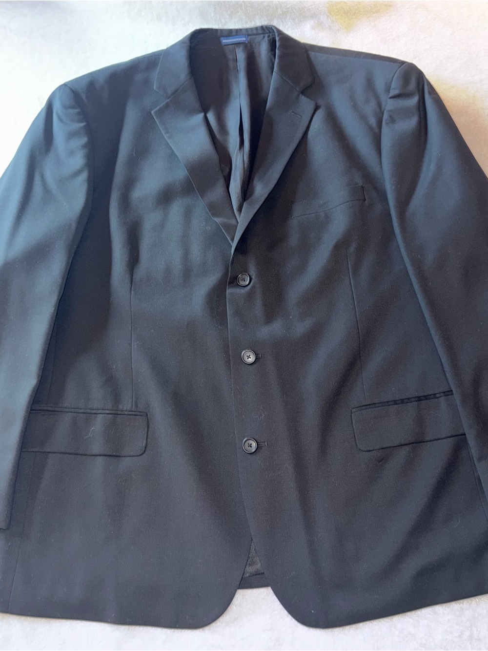 Stafford Performance Men’s Black Suit – Complete 2-Piece – 48R / 38x32